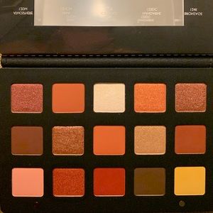 Sunset Palette eye shadows.